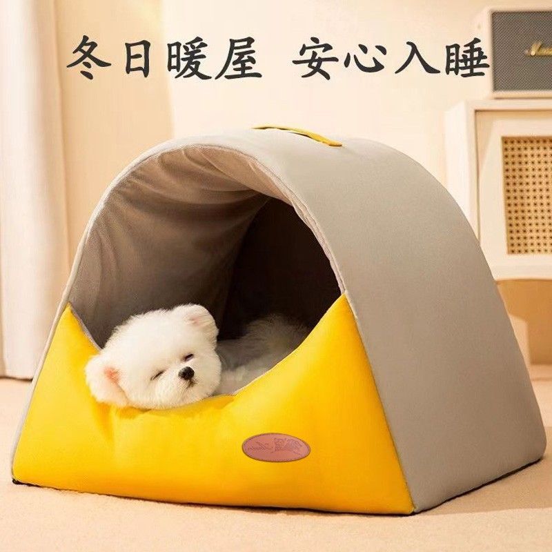 doghouse cathouse four seasons universal removable and washable kennel teddy small dog winter warm closed winter dog house