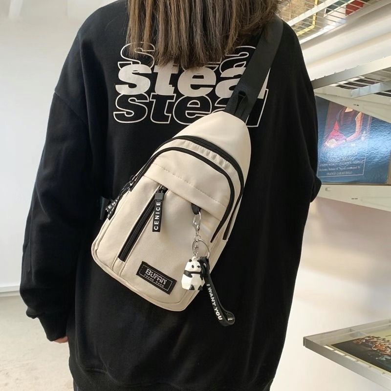 trendy brand japanese style chest bag casual tik tok new women‘s single messenger bag men‘s trendy sports shoulder bag men‘s backpack handsome