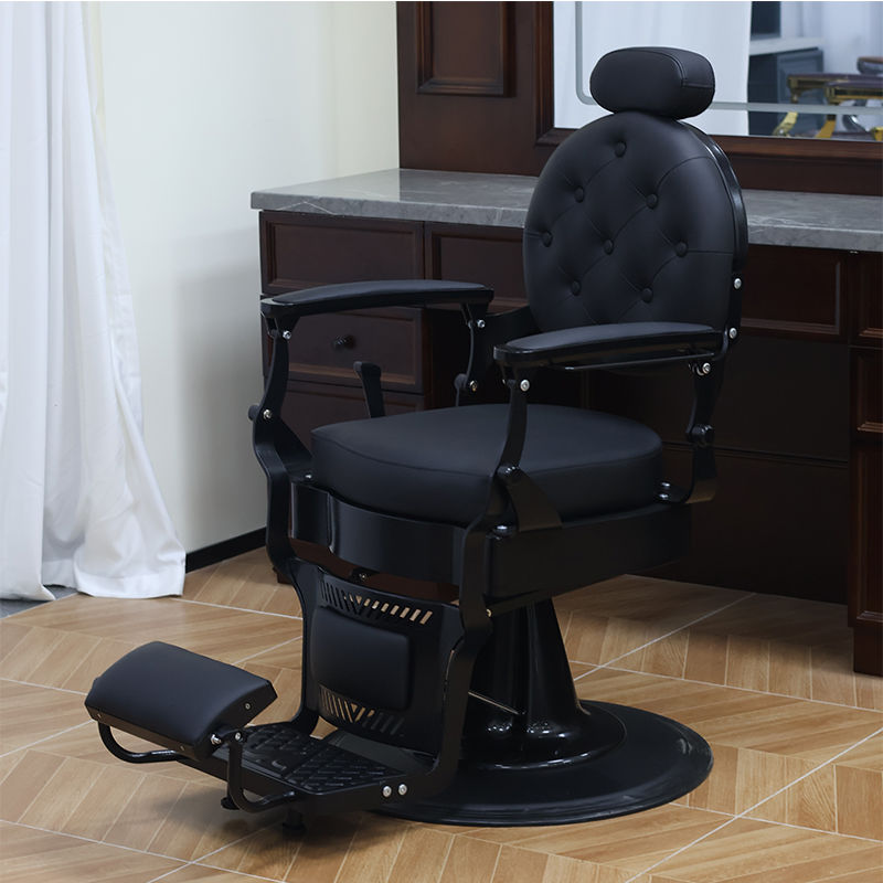 barber men‘s retro oil head chair barber shop hair salon for hair salon can be put down hot dyeing hair cutting shaving