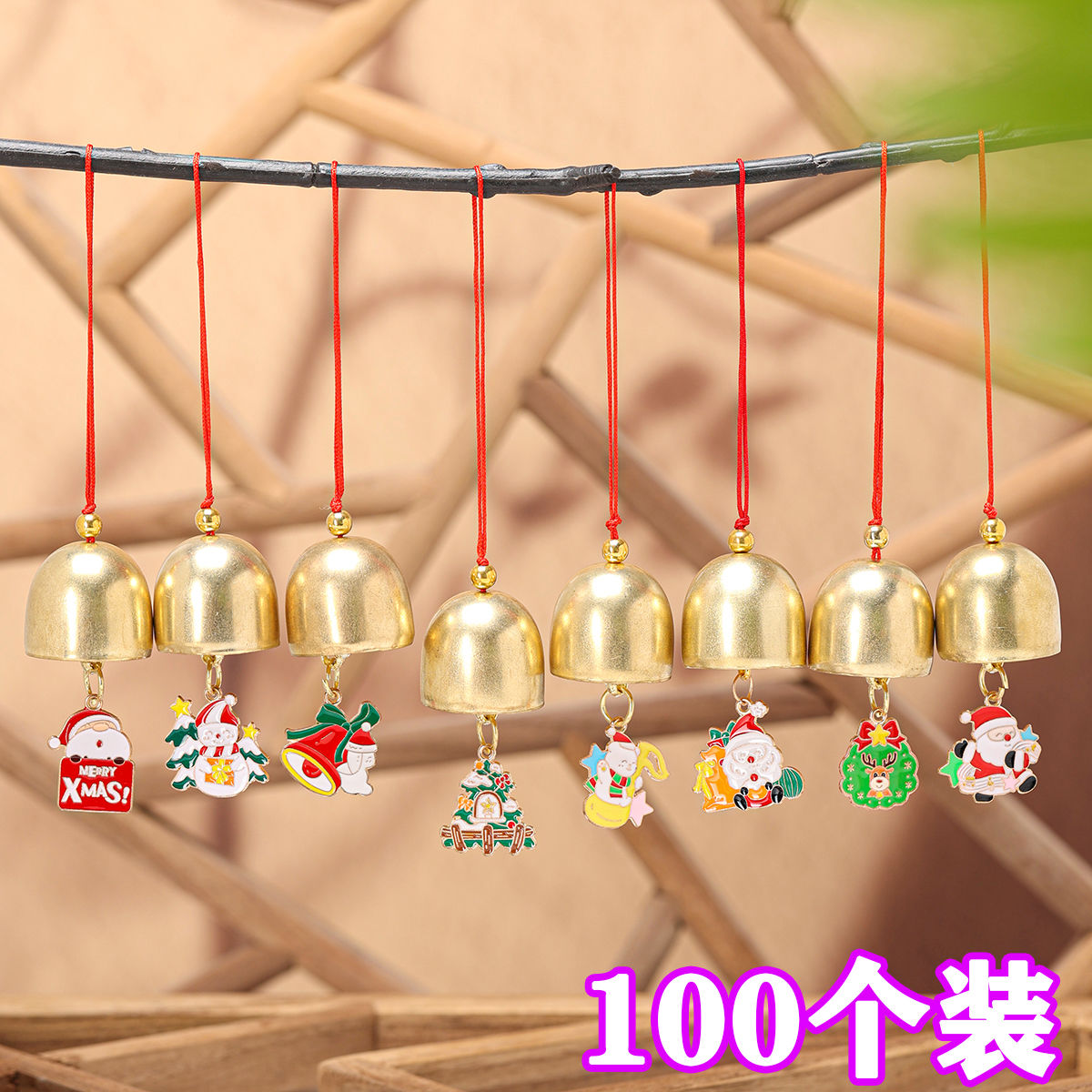 christmas gift children metal wind chime bell ornaments student reward small gift class festival activity prize