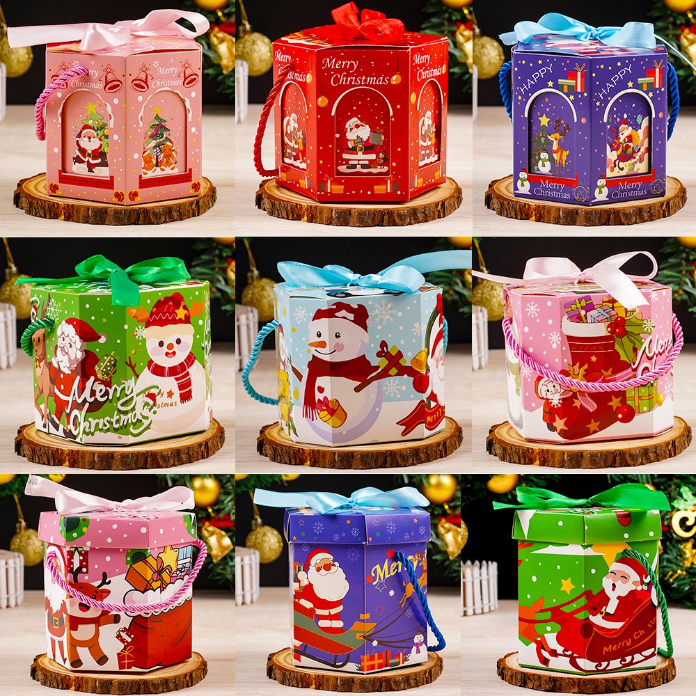 christmas apple box christmas eve apple box portable gift box christmas eve fruit christmas kindergarten gifts wholesale