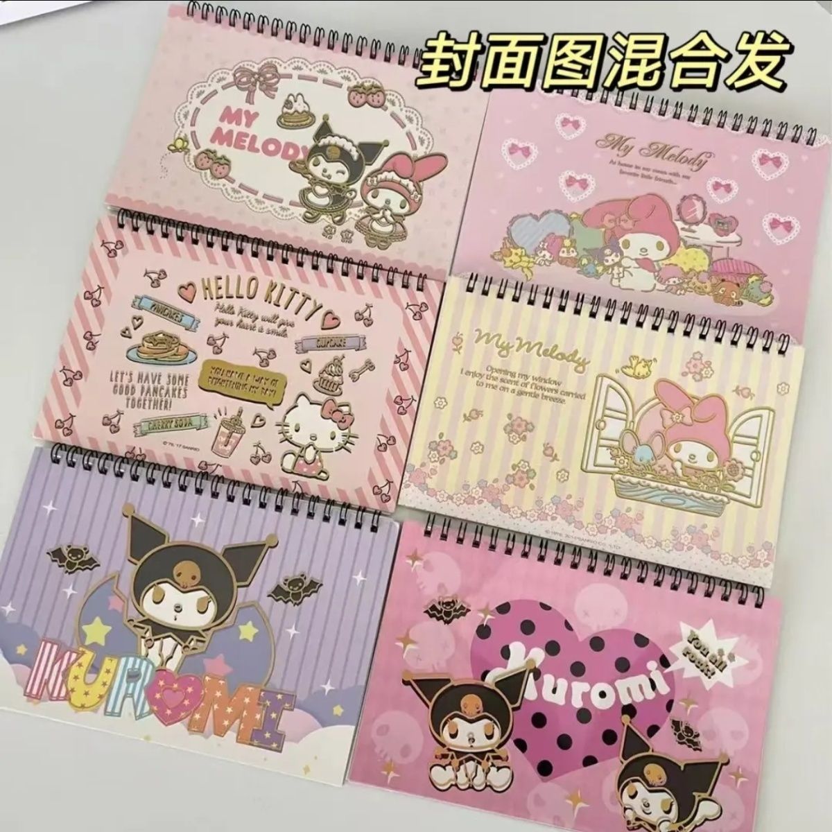 sanrio stickers cartoon clow m melody goocaben cute girl thickened cartoon journal book