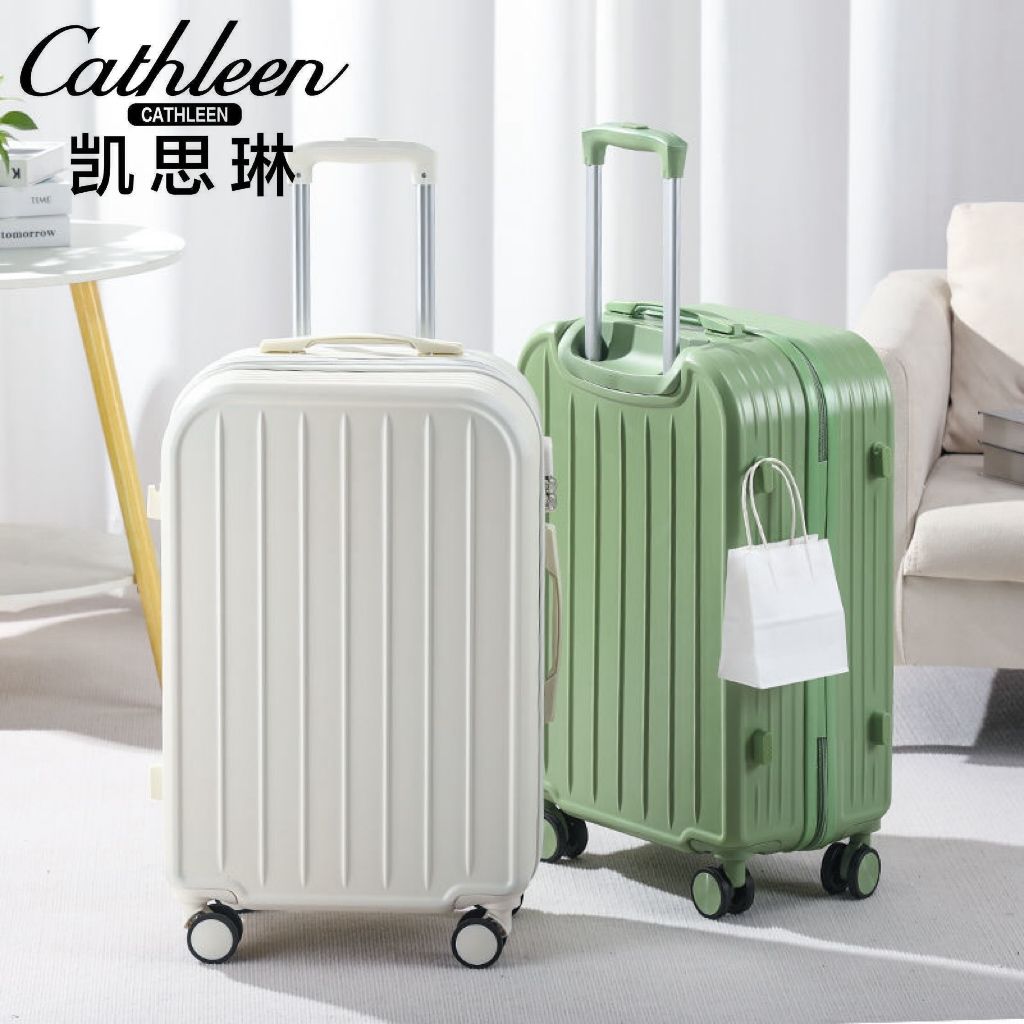 kaislin fresh luggage women‘s round corner zipper password suitcase universal wheel student large capacity durable suitcase