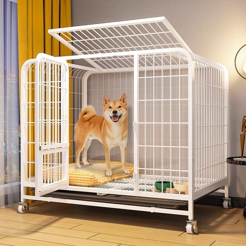 dog crate small dogs large indoor toilet integrated shiba inu corgi kennel pet cage dog fence