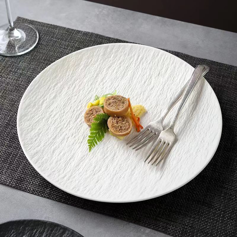 steak plate home creative rock pattern western cuisine plate high sense japanese style tableware plate large dinner plate new breakfast plate