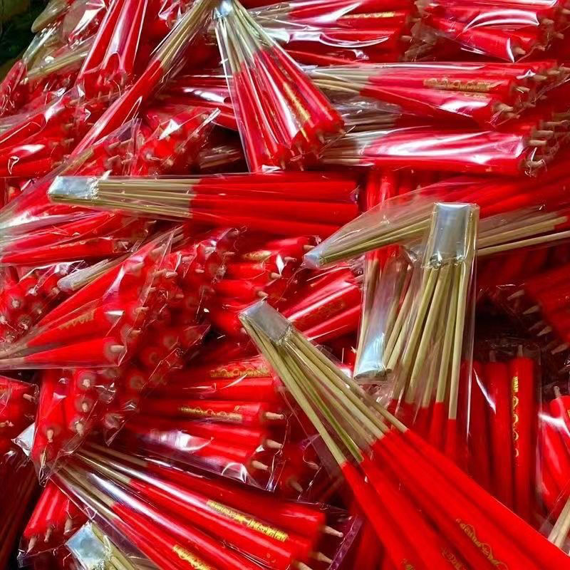 [super affordable 100 pieces] household bamboo stick candle for the first 15 th festival candle direct sales clearance special offer red candle