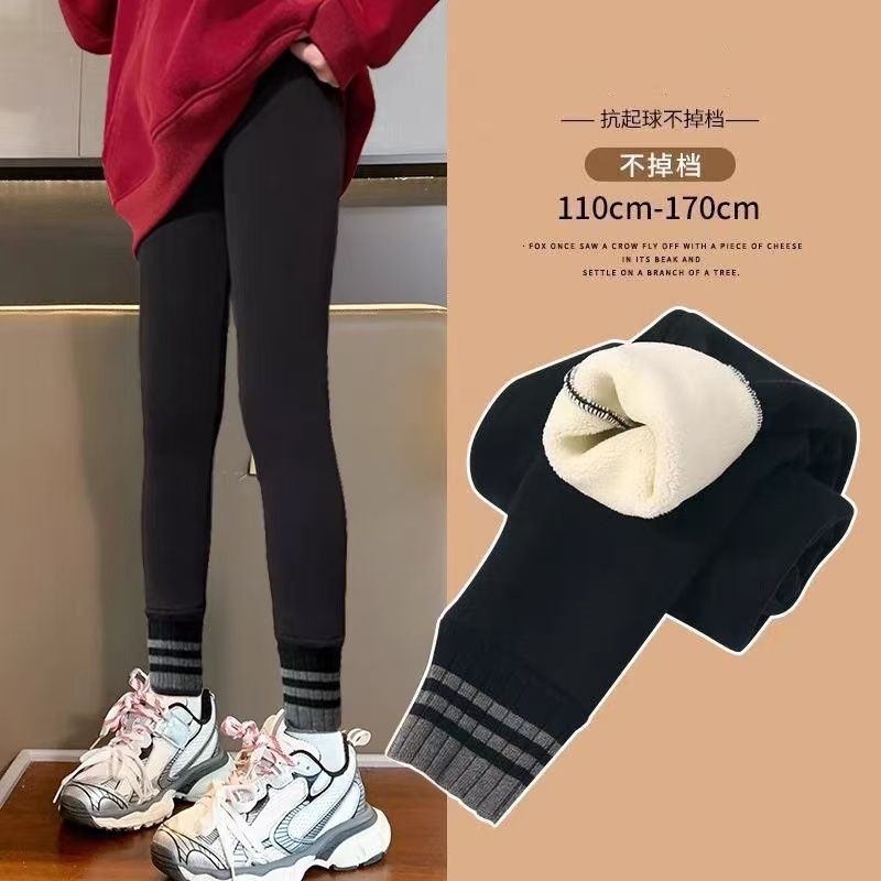 girls‘ leggings autumn and winter 2024 new autumn clothes pants middle and big children outer wear trousers children korean feet pants autumn