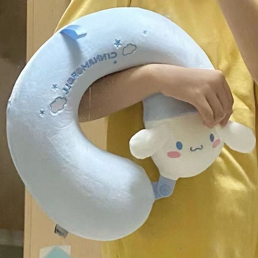 cinnamoroll babycinnamoroll memory foam u-shaped pillow cute neck protection afternoon nap pillow u-shaped pillow airplane travel sleeping plush toy female