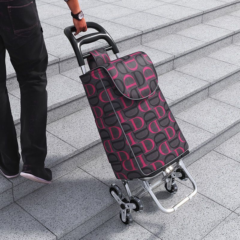 shopping cart carriable for different floors shopping luggage trolley luggage hand buggy folding trailer trolley trolley elderly household portable