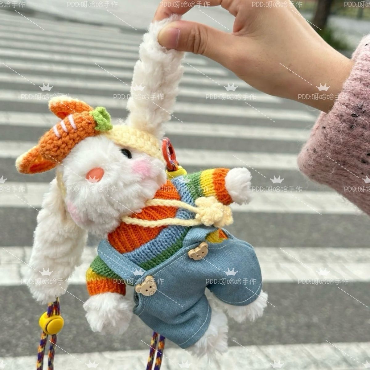 [new customer discount] rose‘s same bonny rabbit pendant doll cute hang decorations good-looking dopamine cute