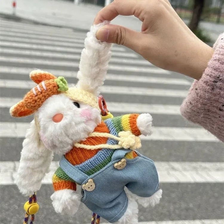 [lusi same style] new cute rabbit bunny rabbit pendant doll cute hang decorations good-looking dopamine cute