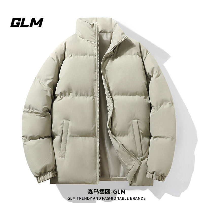 senma group glm stand-up collar thick cotton-padded coat for men and women winter warm-keeping cotton clothing new lovers wild bread coat