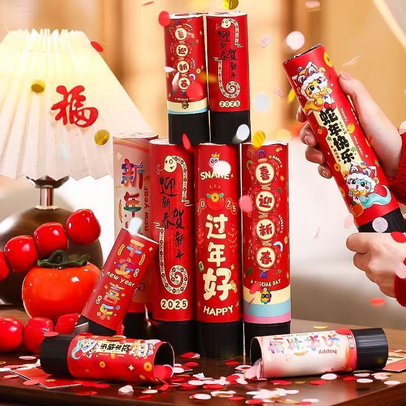 chinese new year decoration small salute hand-held fireworks tube new year‘s day spring festival new year‘s day cargo atmosphere photo props