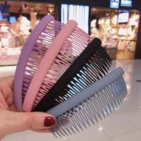 简约发梳成人时尚发梳插梳女生防滑刘海梳卡碎发卡顶夹百搭发饰品