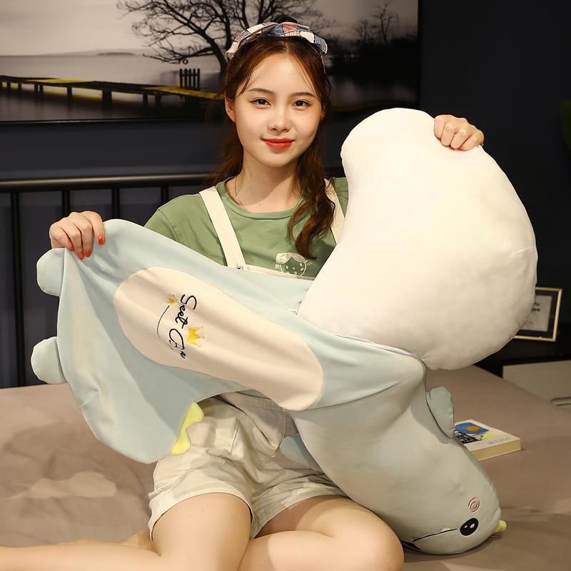 Cartoon Japanese-Style Long Cat Sleep Hug Leg-Supporting Boys Style for Girls Sleeping Pillow Bedside Side Sleeping Prone Pillow Pillow