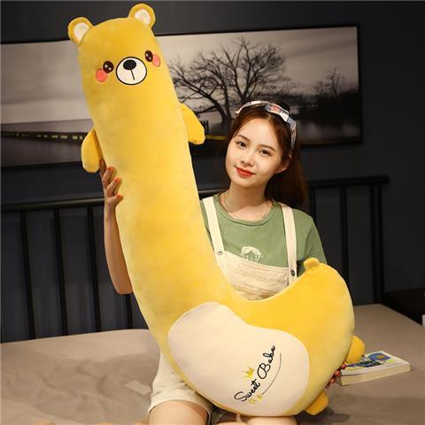 Cartoon Japanese-Style Long Cat Sleep Hug Leg-Supporting Boys Style for Girls Sleeping Pillow Bedside Side Sleeping Prone Pillow Pillow