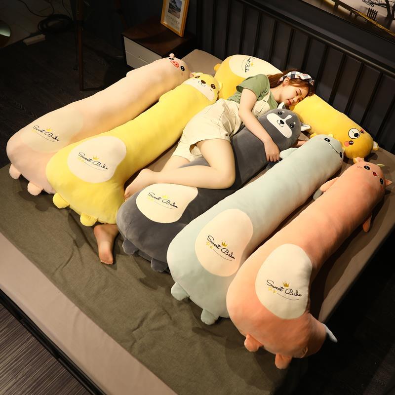 Cartoon Japanese-Style Long Cat Sleep Hug Leg-Supporting Boys Style for Girls Sleeping Pillow Bedside Side Sleeping Prone Pillow Pillow