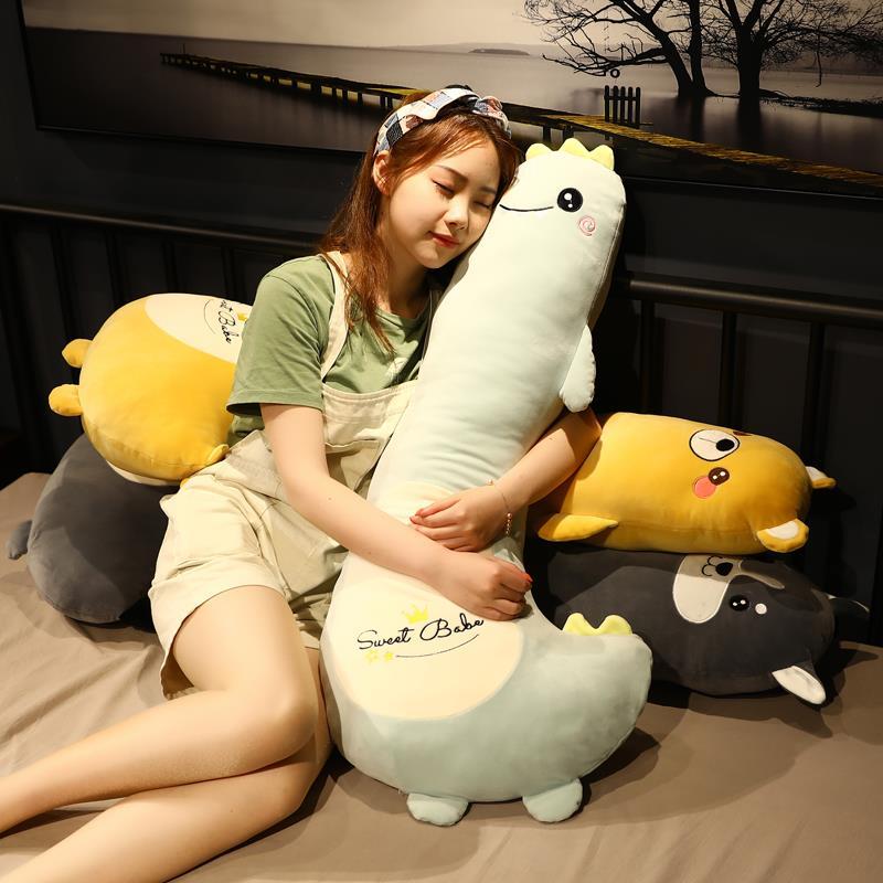 Cartoon Japanese-Style Long Cat Sleep Hug Leg-Supporting Boys Style for Girls Sleeping Pillow Bedside Side Sleeping Prone Pillow Pillow