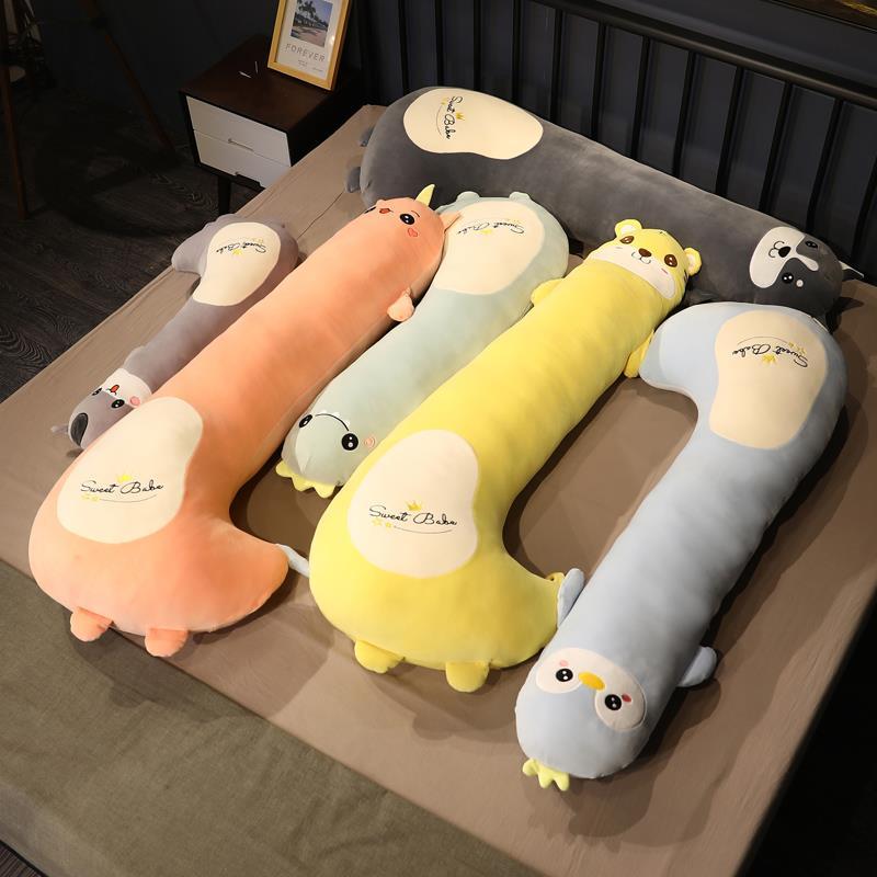 Cartoon Japanese-Style Long Cat Sleep Hug Leg-Supporting Boys Style for Girls Sleeping Pillow Bedside Side Sleeping Prone Pillow Pillow