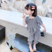 儿童短袖网红套装夏季2021新款韩版宝宝女童中小童装洋气女孩夏装