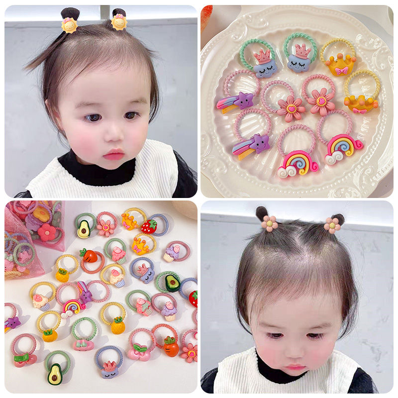 Baby's Thumb Hair Band Cute Children's Small Size Hair Elastic Band High Elasticity Does Not Hurt Hair Girls Headband Hair Accessories