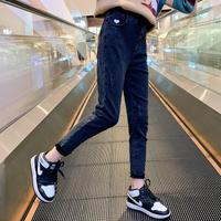 女童牛仔裤春秋新款儿童网红洋气秋装长裤小女孩秋冬时尚外穿裤子