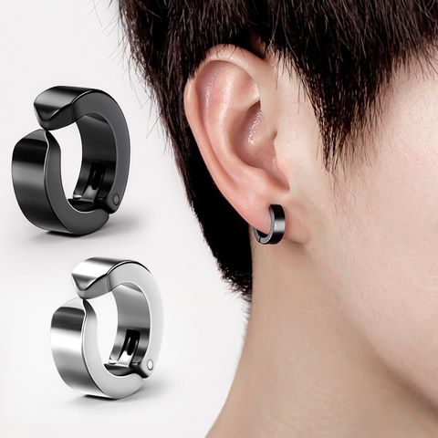 ear clip men‘s earless kuchao minority simple cold wind black ear clip ear clip pseudo earrings men‘s earrings women