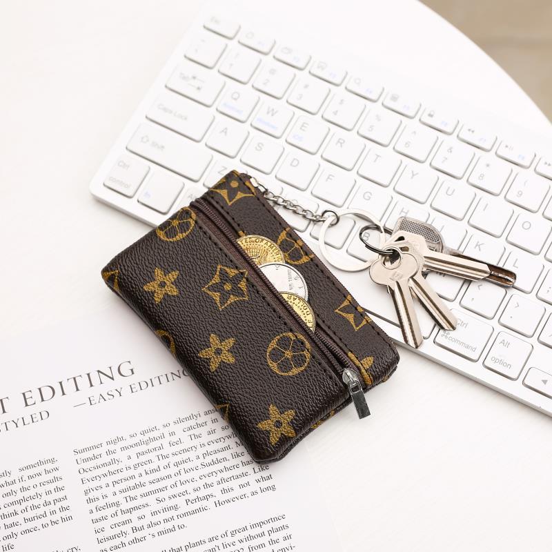 european and american new zipper coin purse women‘s mini clutch ultra-thin short small wallet key case coin bag purse