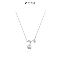 ZEGL玫瑰花项链女轻奢小众高级设计感2022年新款潮锁骨链夏季配饰