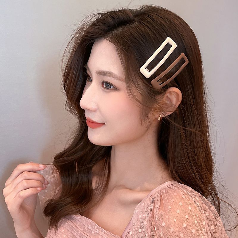 Frosted Square Hairpin Female Summer Bangs Side Clip BB Clip Headdress Hairpin Back Head Broken Hair Organize Fantastic