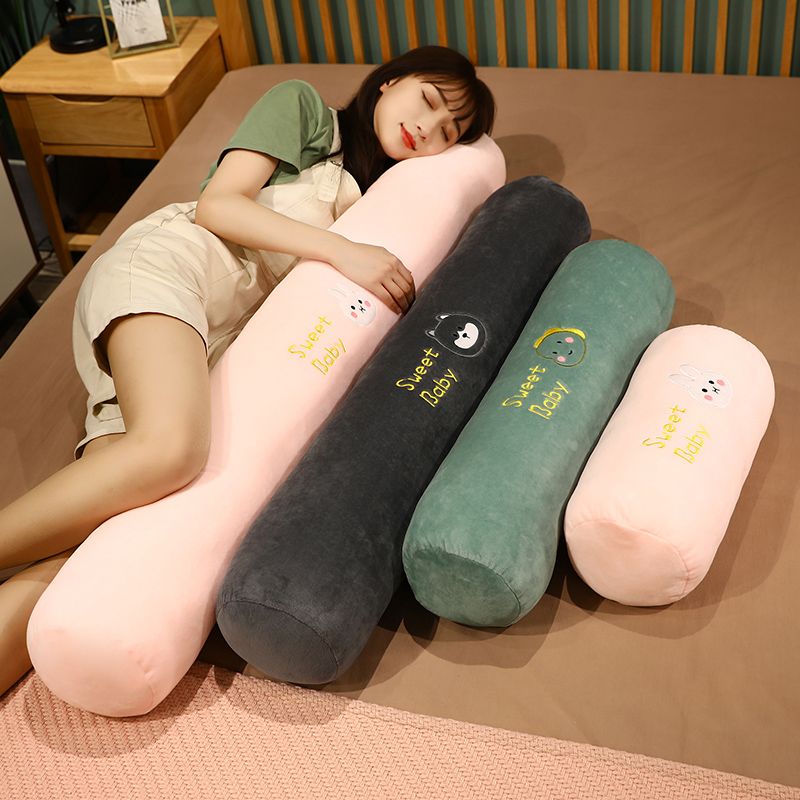 Sleeping Leg-Supporting Pillow Long Pillow Girls' Pillow Bedside Cushion Big Backrest Bed Side Sleeping Long Cushion Removable and Washable