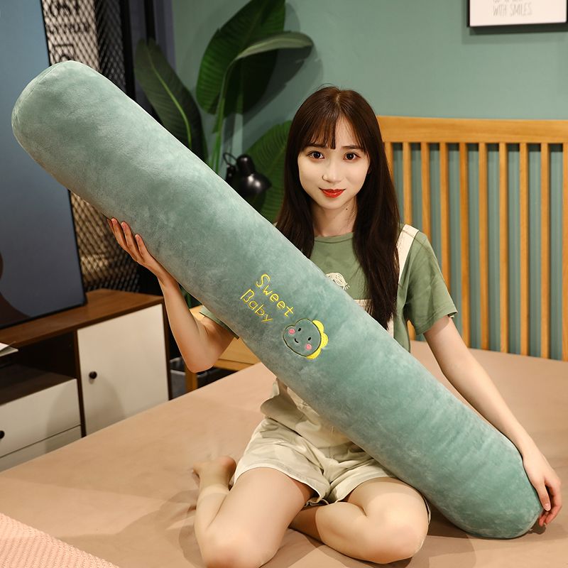 Sleeping Leg-Supporting Pillow Long Pillow Girls' Pillow Bedside Cushion Big Backrest Bed Side Sleeping Long Cushion Removable and Washable