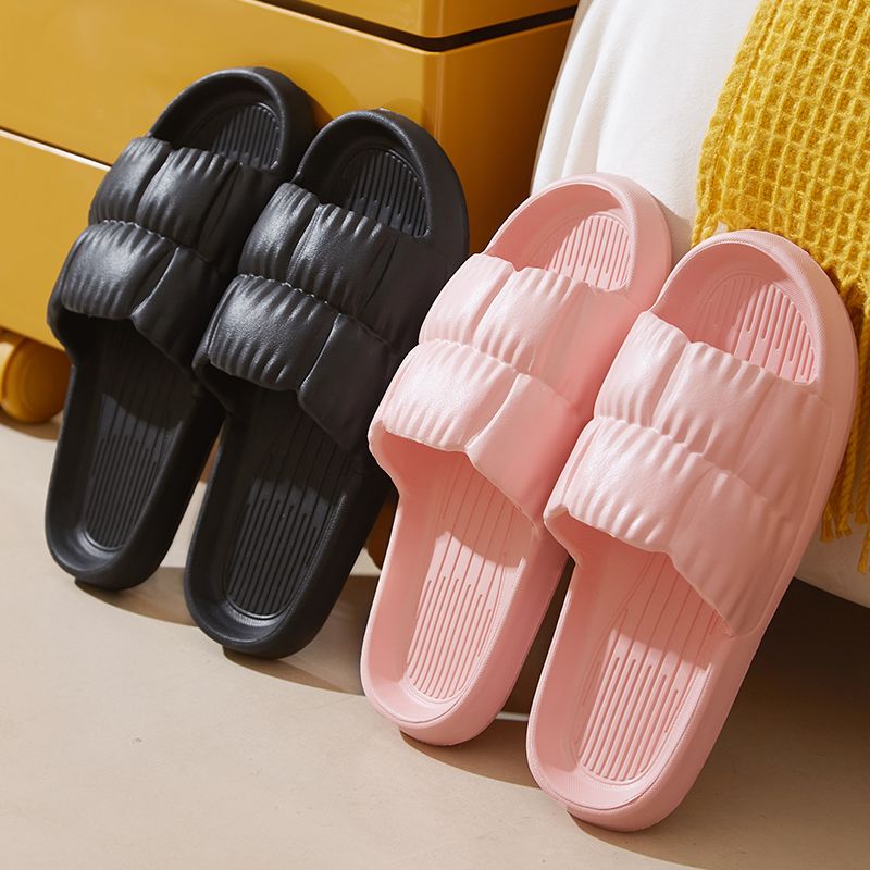 Home Slippers Men's Summer Indoor Non-Slip Couple Bathroom Bath Eva Slippers Comfortable Soft Bottom Home Sandals