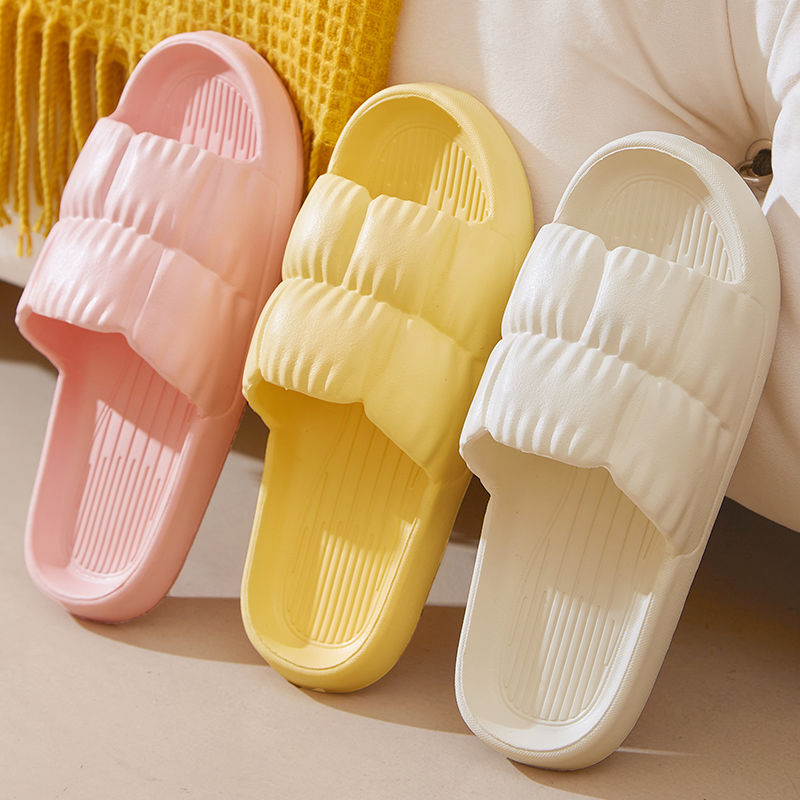 Home Slippers Men's Summer Indoor Non-Slip Couple Bathroom Bath Eva Slippers Comfortable Soft Bottom Home Sandals