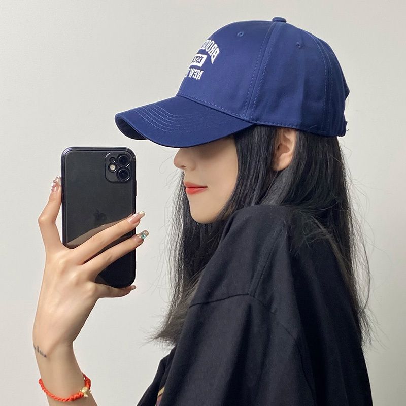 Deep Top Peaked Cap Women's Summer Widened Big Brim Baseball Hat Face-Looking Small Big Head Circumference Sun Protection Men's Ins Trendy Korean