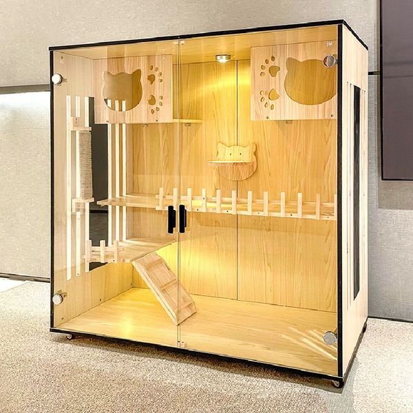 castle  cabinet  villa cage pet cabinet oversized cattery  house  cage pet cabinet  nest cabinet