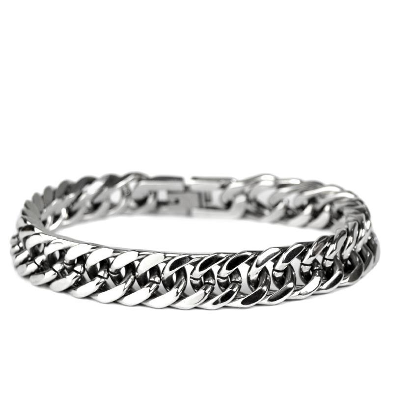 all-match fashion titanium steel snake bone bracelet men‘s domineering non-fading metal korean style student personality simple fashion hip hop