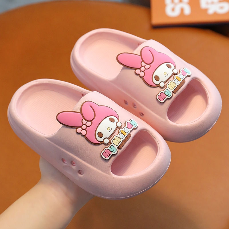 Children's Slippers Summer Cute Outdoor Wear-Resistant Boys and Girls Indoor Soft Bottom Bathroom Non-Slip Cartoon Slippers Girls