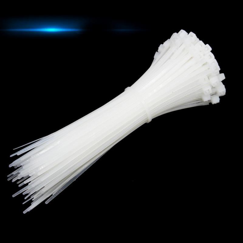 wholesale self-locking nylon cable tie large plastic white transparent sealing strip binding wire binding strip tie wire