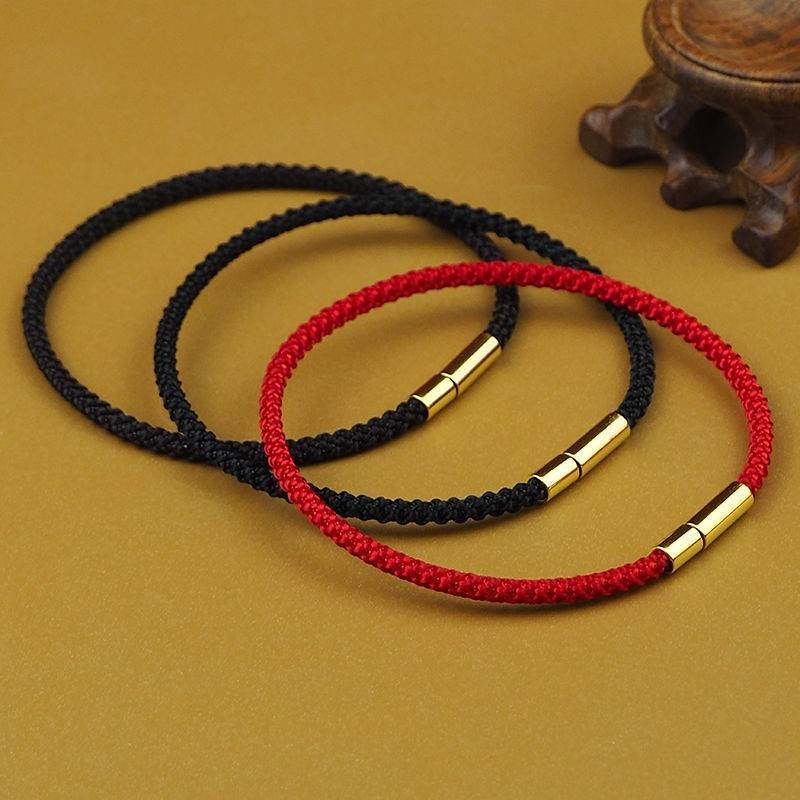 [handmade red rope] new year red rope bracelet hand woven hand rope birth year couple simple male gift for ladies