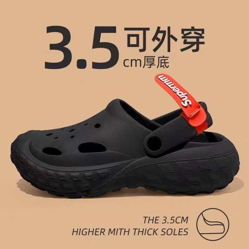 tire platform coros shoes men‘s 2023 summer new outdoor fashion soft bottom shit feeling sports couples sandals