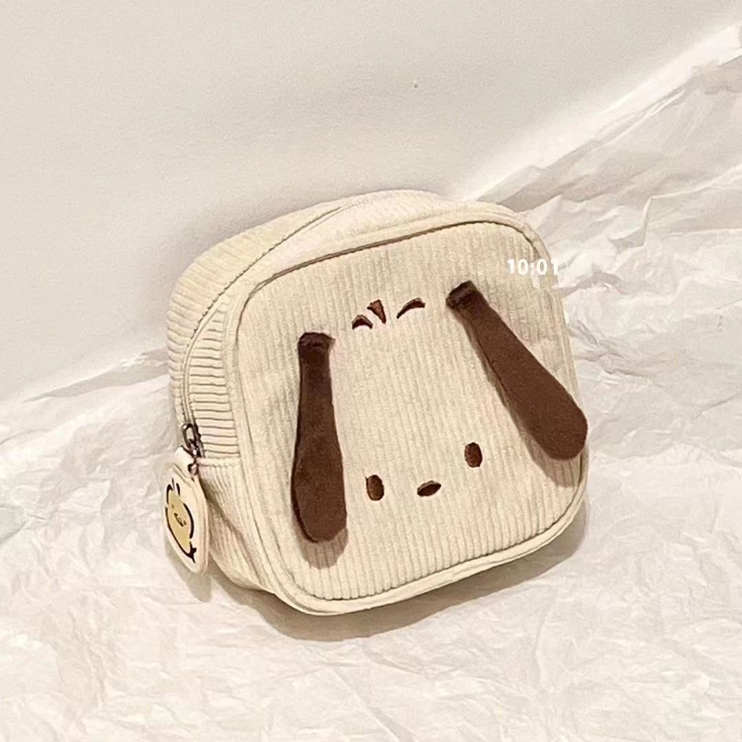 japanese style pacha dog storage bag cartoon young girl cute good-looking change makeup wash sanitary napkin storage bag