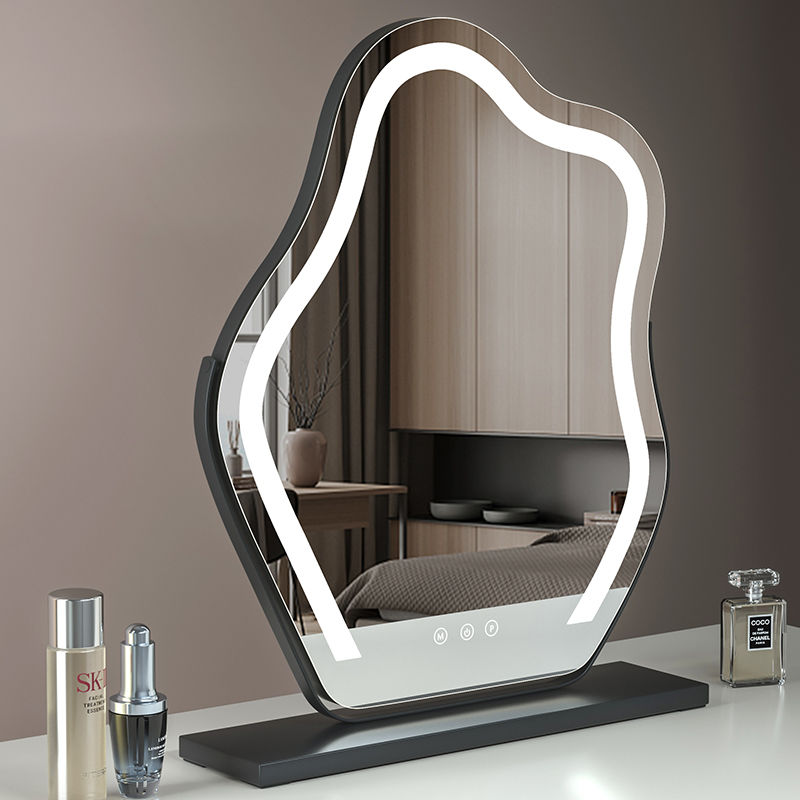 cloud makeup mirror mirror desktop led with light dressing fill light ins style desktop simple home special-shaped cosmetic mirror