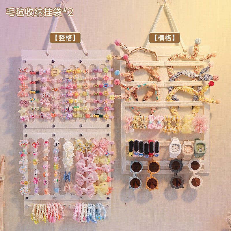 children‘s hair accessories storage children‘s barrettes storage wall mount girl‘s hairpin headband hair accessories wall-mounted barrettes storage