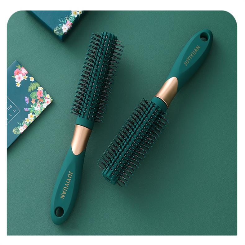 hair curling comb inner buckle cylinder rolling comb blow hair styling round brush hair salon professional household female short hair for long hair