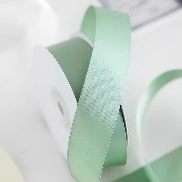 2.5cm encrypted double-sided polyester belt ribbon double-sided satin ribbon wedding gift packing ribbon decorative ribbon