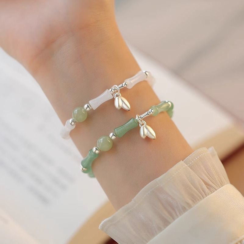 new chinese style bamboo bracelet light luxury minority exquisite national style retro design high sense bracelet for women 2024 new