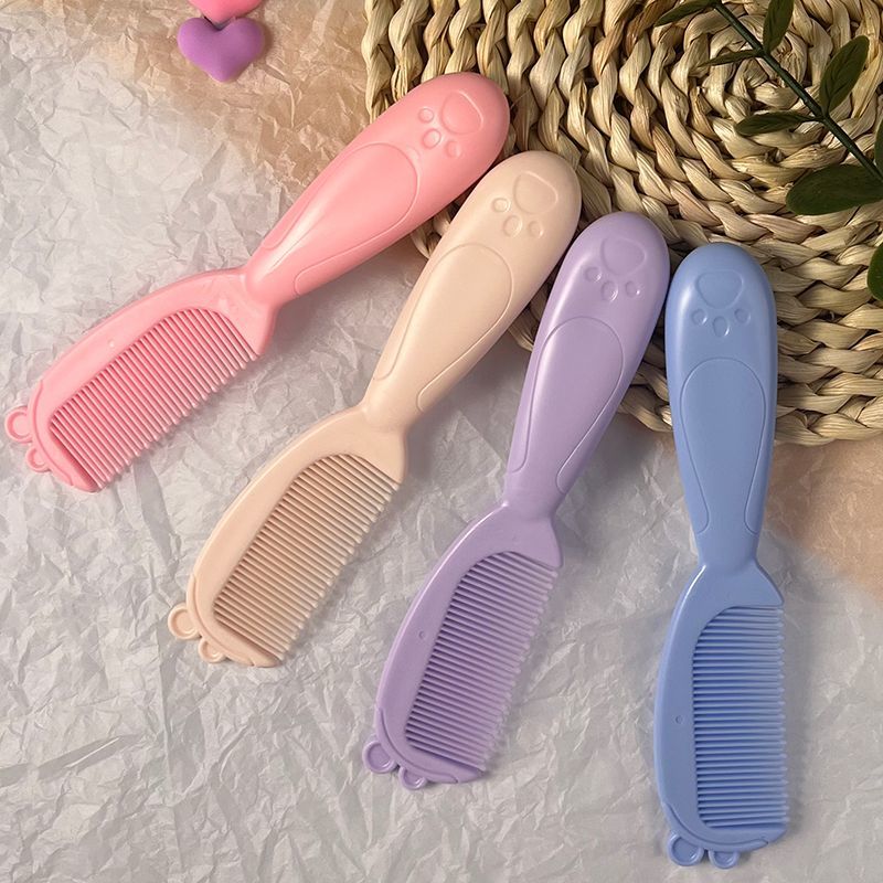 baby safety special-purpose comb 0 to 1 year old silicone dense gear super soft not hurt hair anti-static children mirror and comb set