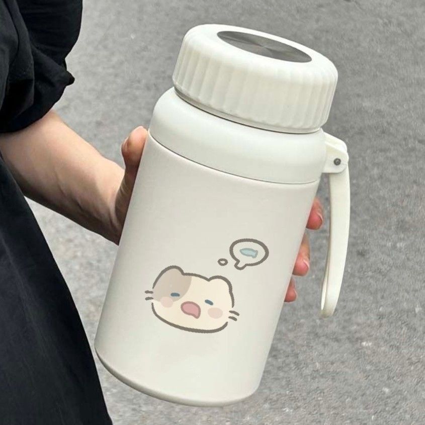 316 vacuum cup vacuum cup drinking cup large capacity sleepy kitten sports portable cartoon cup campus men and women