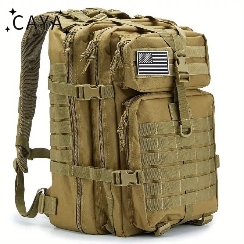 caya50l large capacity camouflage backpack molle backpack outdoor fashionable and wearable ultra-thin mountaineering hiking bag